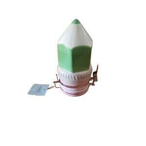 Air Tight Container 6 1/4 in Green, Ceramic Pencil Concealed Art Storage Jar New